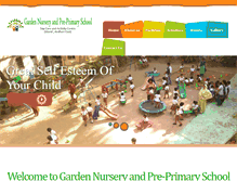 Tablet Screenshot of gardenpreprimary.com